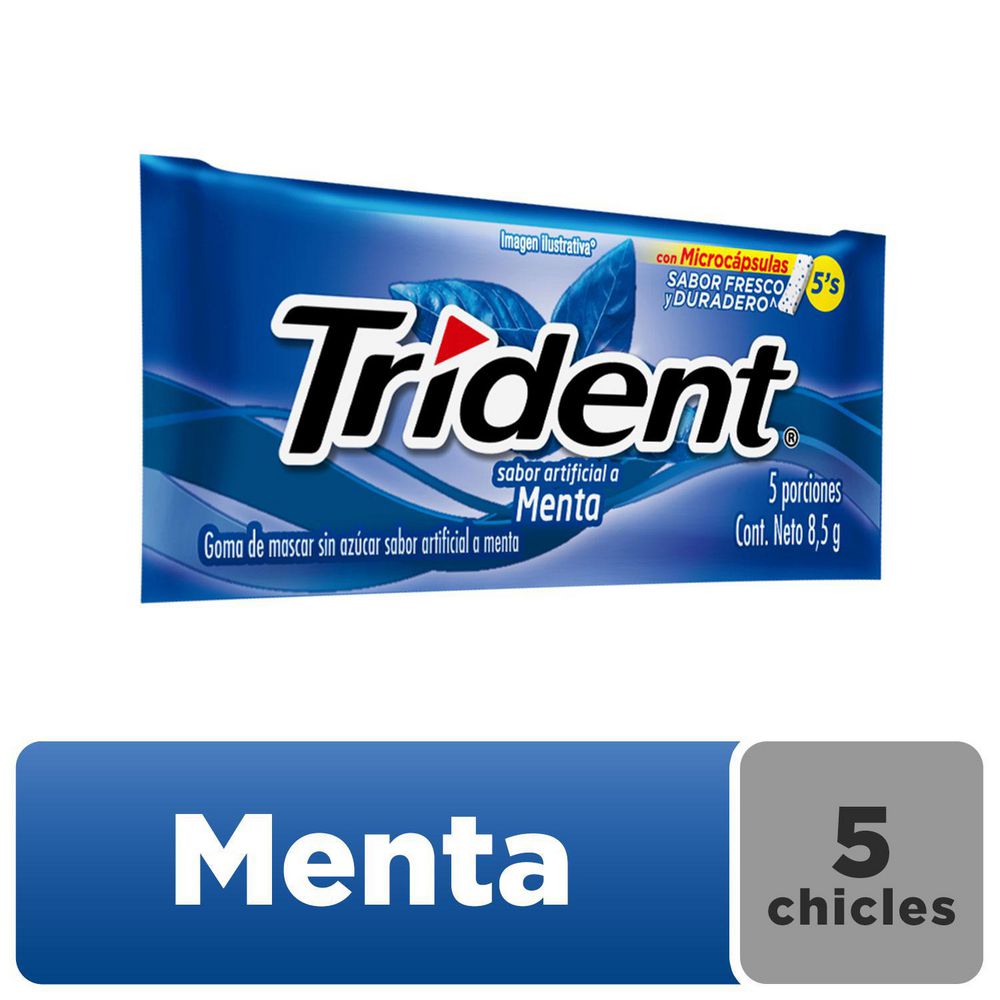 Chicles TRIDENT sabor a menta (153  gr) img #2