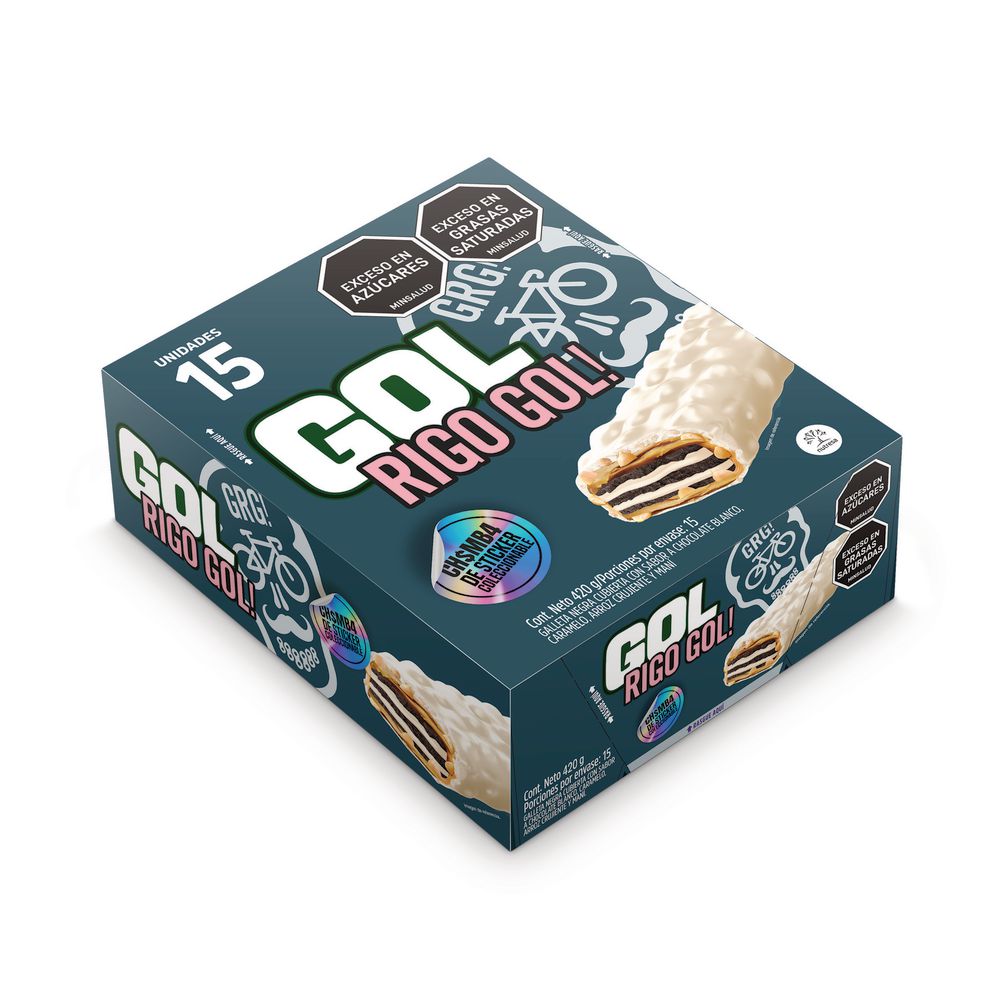 Chocolatina GOL Rigo cubierta (420  gr) img #1