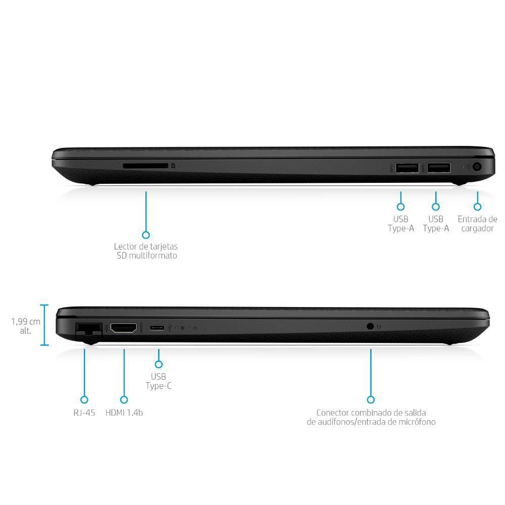 Computador Portátil HP  Intel Core i3  RAM 12 GB 256 GB SSD 15DW1078LA img #4