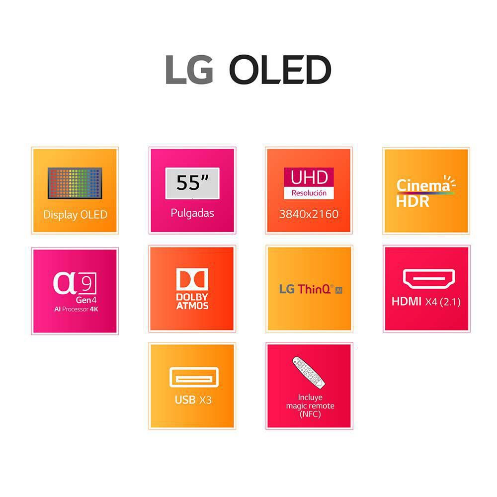 Televisor LG 55 pulgadas  Uhd4K Smart TV OLED55C1 img #7