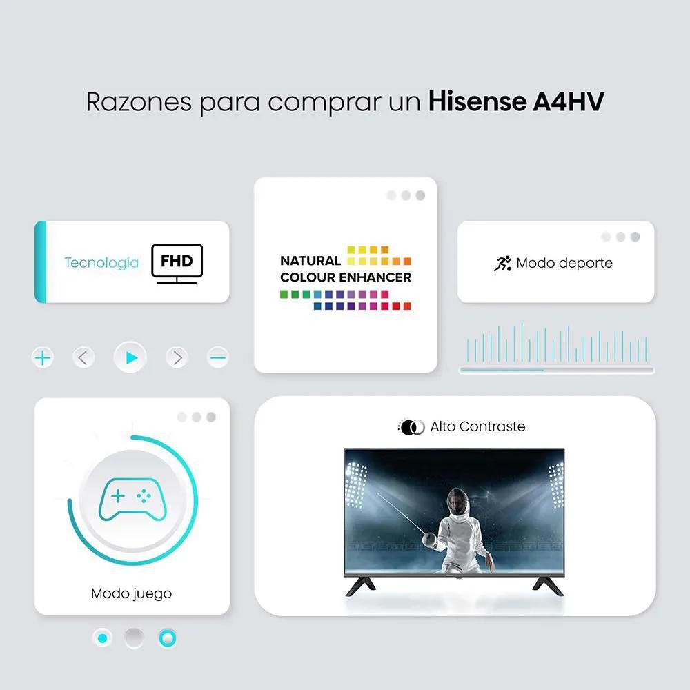 Televisor HISENSE 43 pulgadas LED Fhd Smart TV 43A4HV img #3