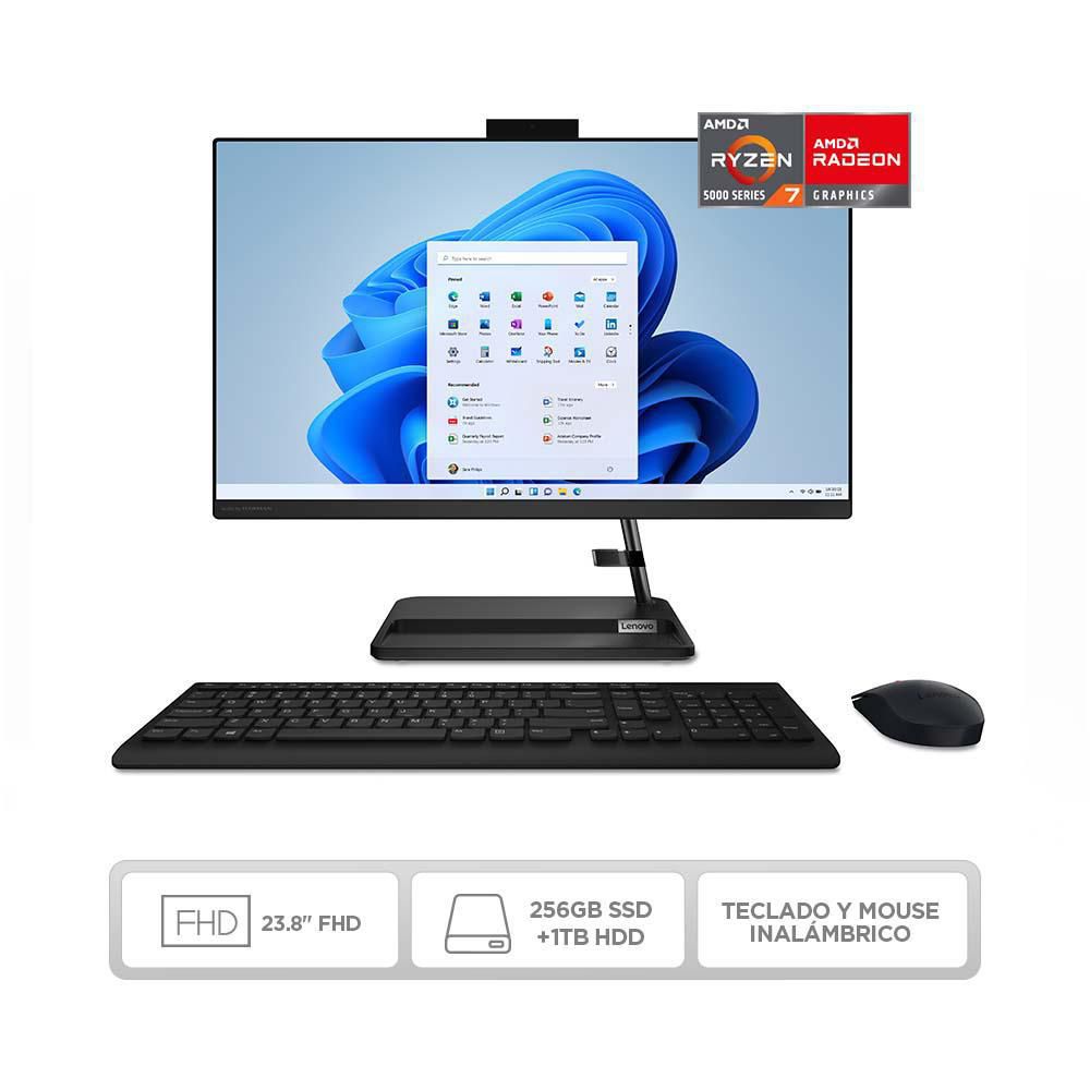 All in one LENOVO  AMD Ryzen 7 5700U RAM 8 GB 1 TB HDD + 256 GB SSD IdeaCentre AIO 3 img #1