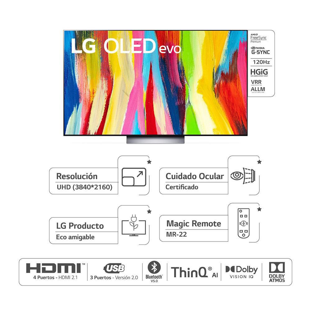 Televisor LG 65 pulgadas OLED Uhd4K Smart TV OLED65C2PSA.AWC img #3