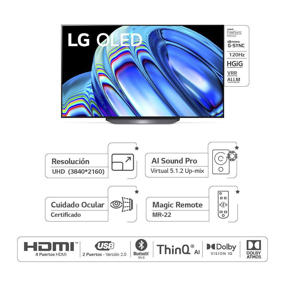 Televisor LG 55 pulgadas OLED Uhd4K Smart TV OLED55B2PSA img #3