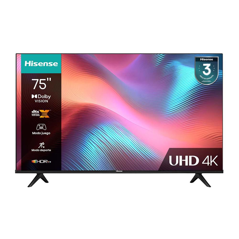 Televisor HISENSE 75 pulgadas LED Uhd4K Smart TV 75A6HV img #2