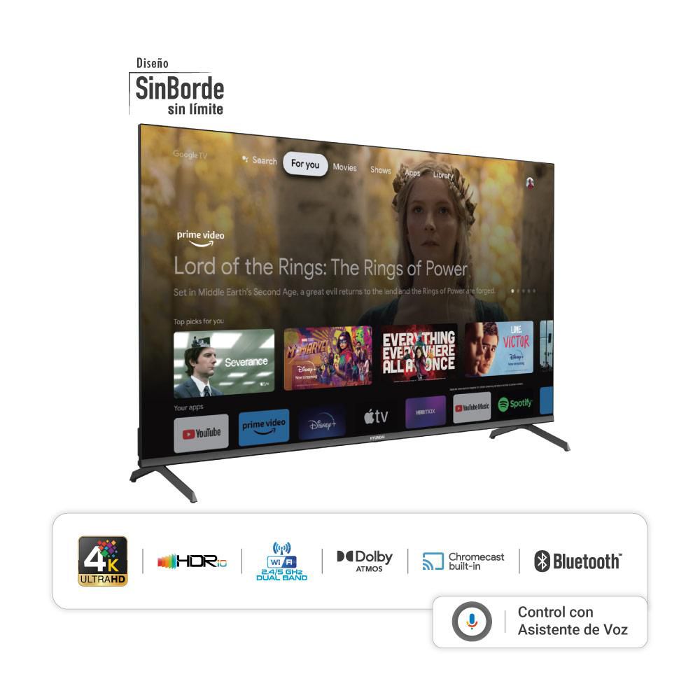 Televisor HYUNDAI 50 pulgadas LED Uhd4K Smart TV HYLED5020G4KM img #2