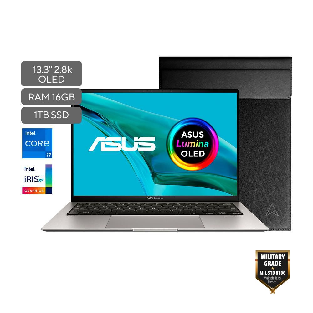 Portatil ASUS Zenbook S 13 OLED Intel Core i7 1355U RAM 16 GB 1 TB SSD UX5304VANQ269W img #1