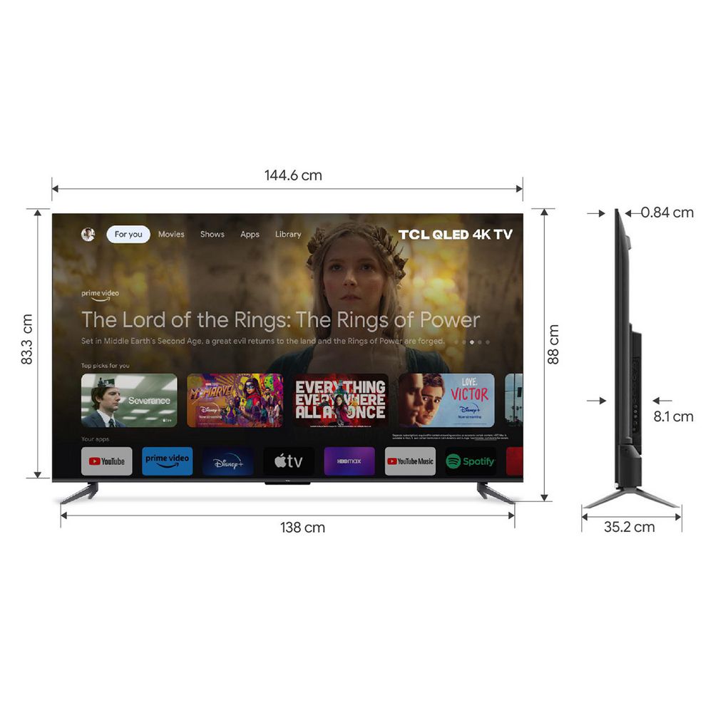 Televisor TCL 65 pulgadas QLED Uhd4K Smart TV 65C645 img #6