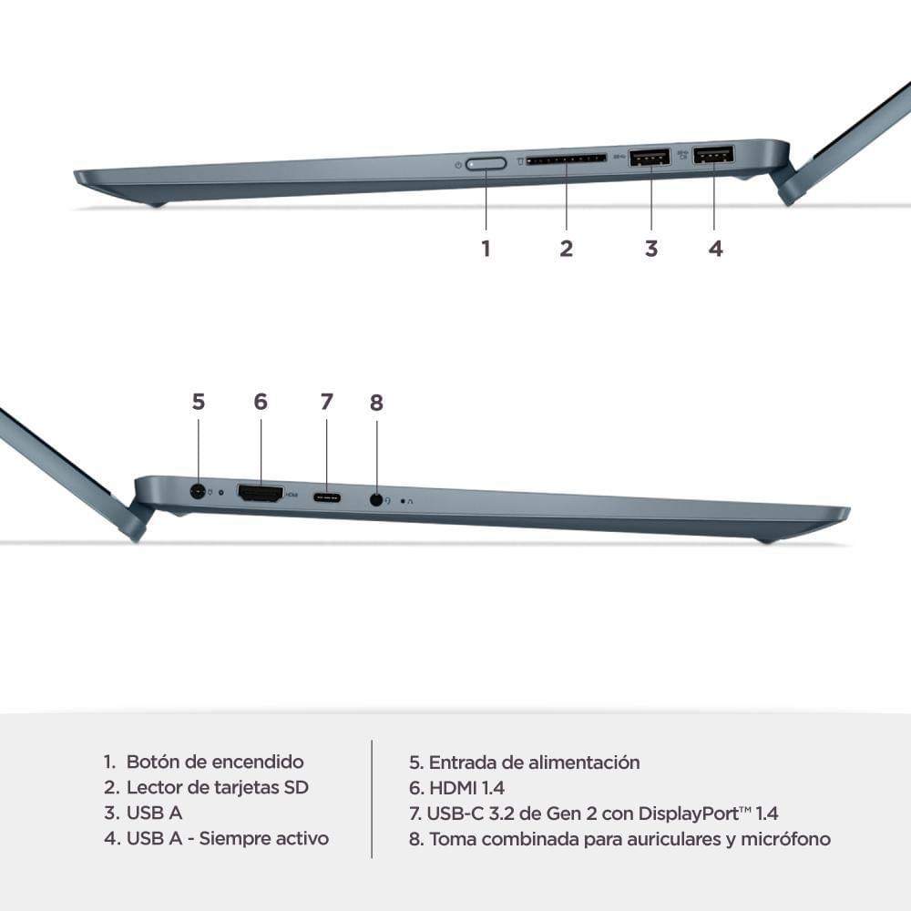 Portatil Tactil LENOVO IdeaPad Flex 5 AMD Ryzen 5 7530U RAM 16 GB 512 GB SSD img #3