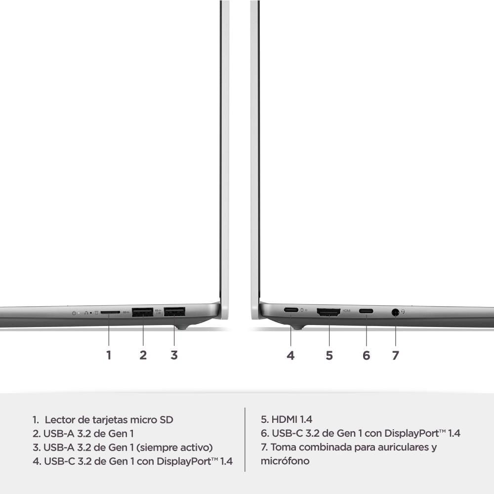 Portatil LENOVO IdeaPad Slim 5 Intel Core Ultra 7 155H RAM 16 GB 1 TB SSD img #3