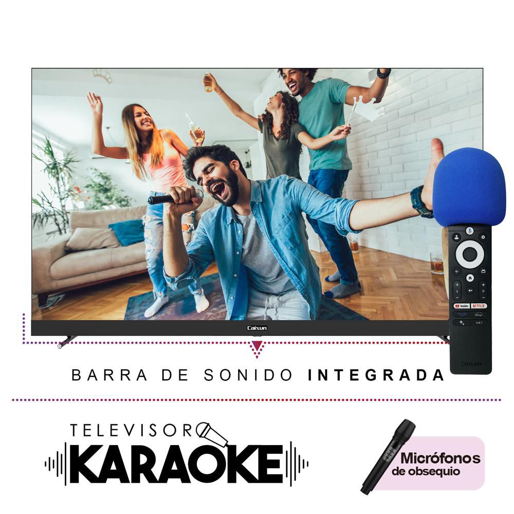 Televisor  CAIXUN 50 pulgadas LED Uhd4K Smart TV C50VSUG con Barra de Sonido Incorporada + Karaoke img #1