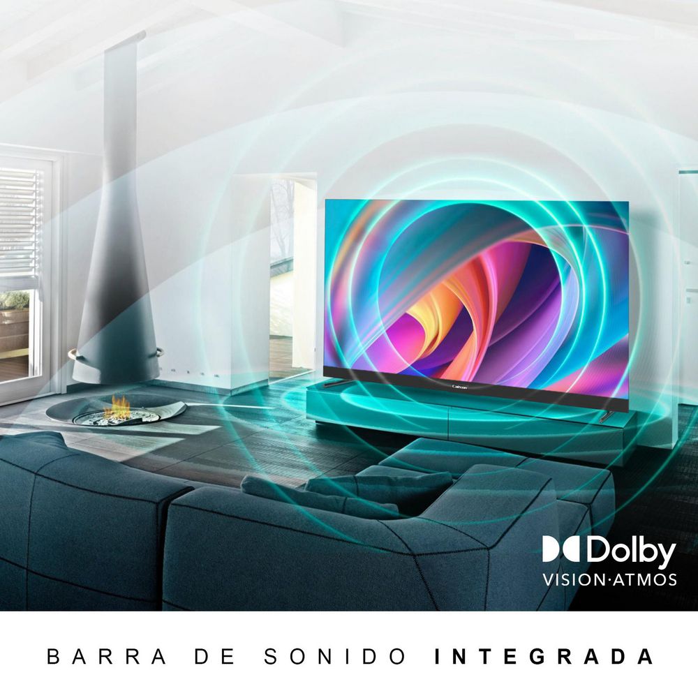 Televisor  CAIXUN 50 pulgadas LED Uhd4K Smart TV C50VSUG con Barra de Sonido Incorporada + Karaoke img #4