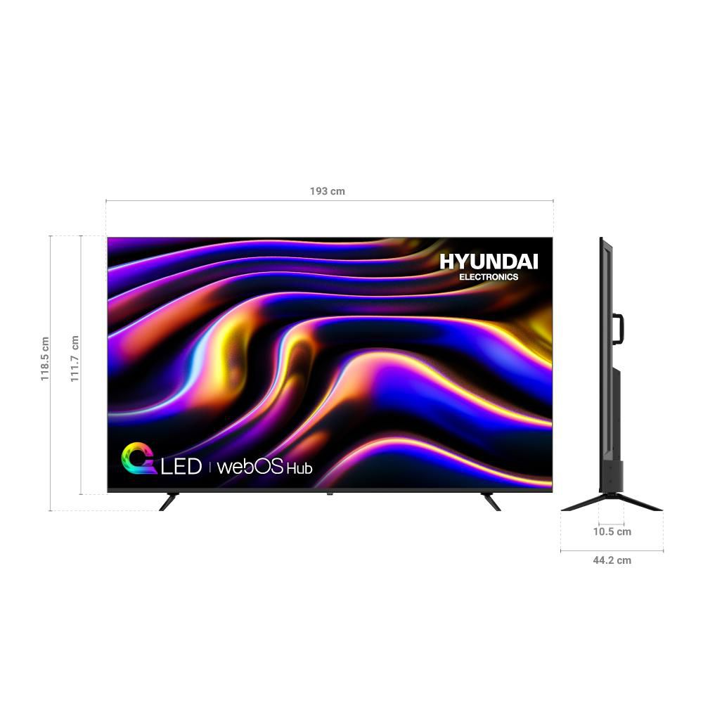Televisor  HYUNDAI 86 pulgadas QLED Uhd4K Smart TV HYLED8601QW4KM img #4