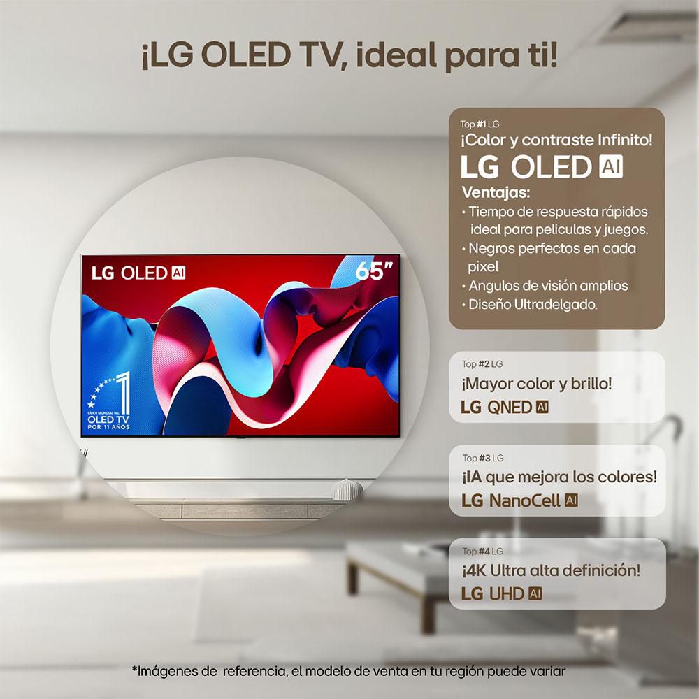 Televisor LG 65 pulgadas OLED Uhd4K Smart TV OLED65C4PSA img #2