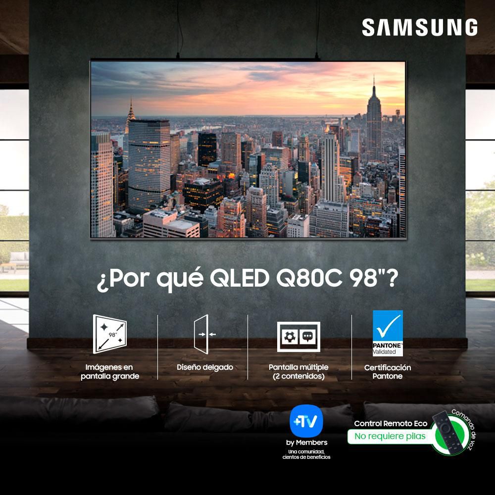 Televisor SAMSUNG 98 pulgadas QLED Uhd4K Smart TV QN98Q80CAKXZL+ Barra de Sonido HW930C img #3
