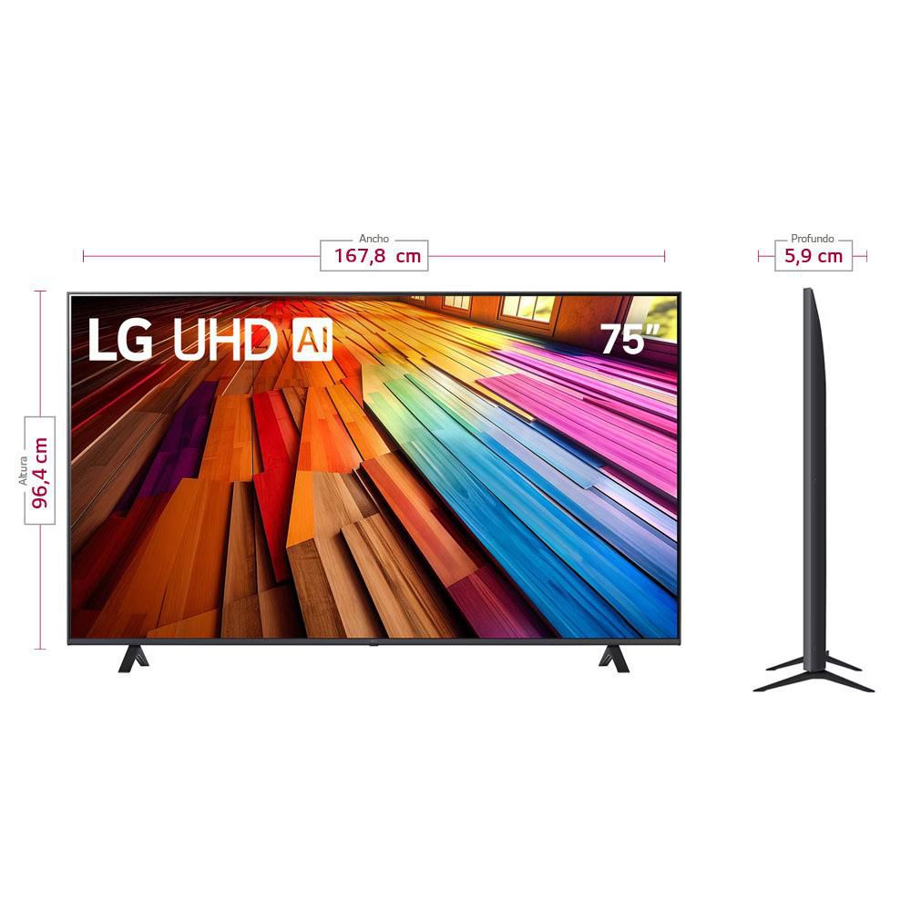 Televisor LG 75 pulgadas LED Uhd4K Smart TV 75UT8000PSB.AWC img #3