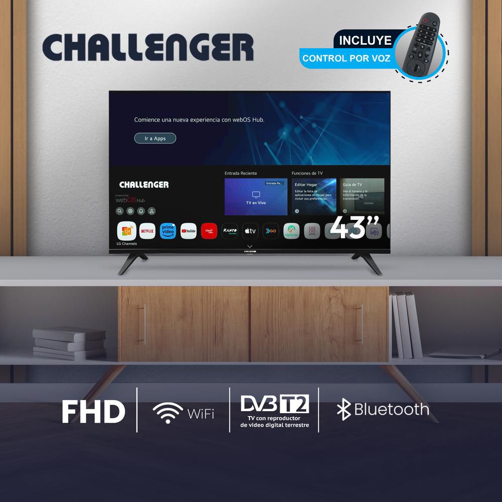 Televisor CHALLENGER 43 pulgadas LED Fhd Smart TV 43HW img #6