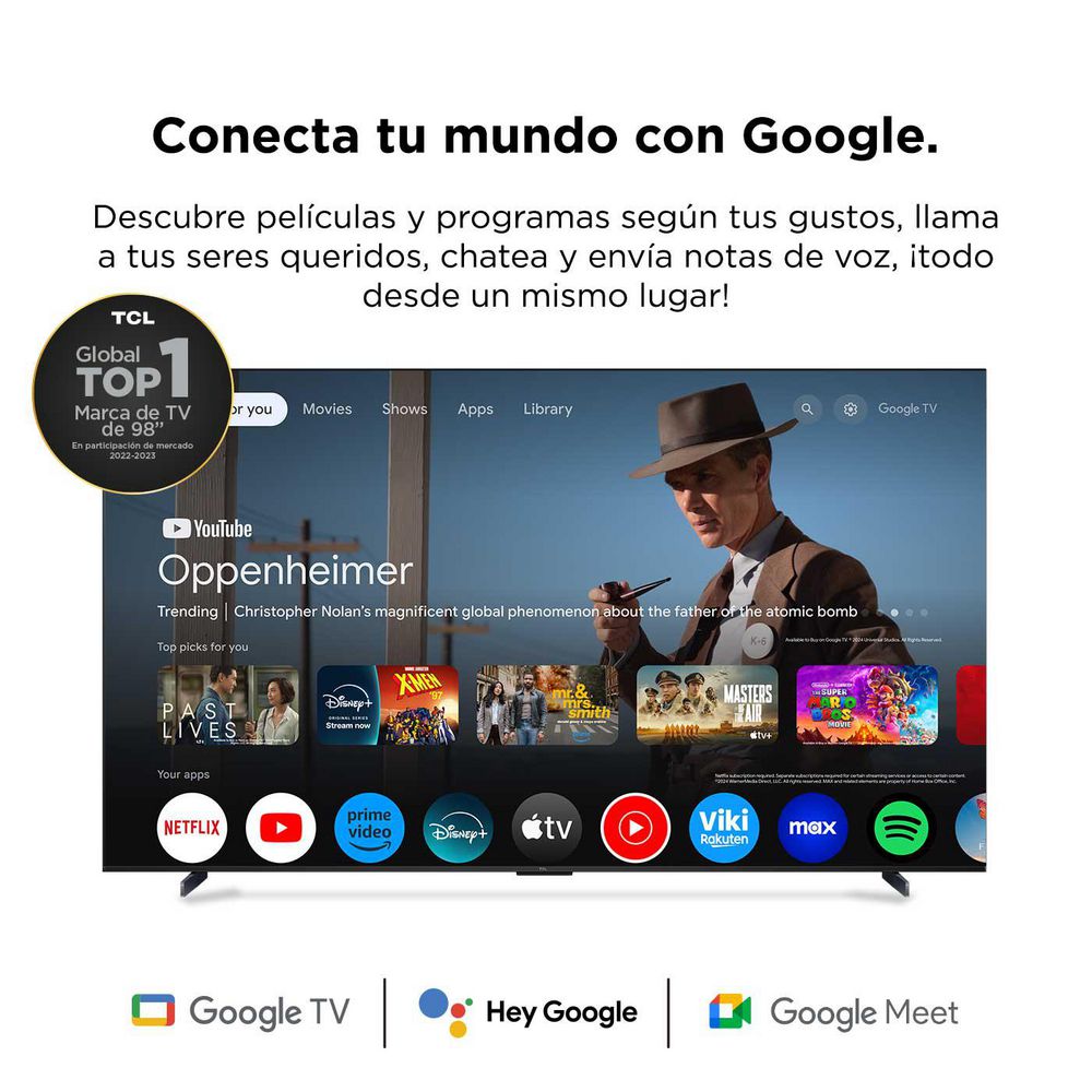 Televisor TCL 98 pulgadas QLED Uhd4K Smart TV 98C655 img #5