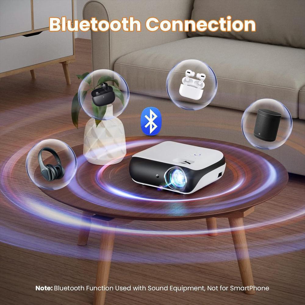 Proyector Bluetooth Happrun 1080P img #4