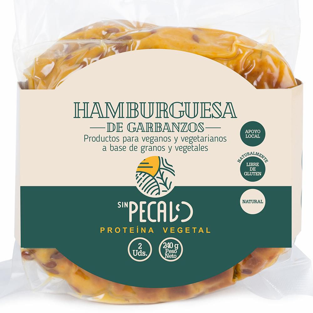 Hamburguesa SINLESS de garbanzo (240  gr) img #1