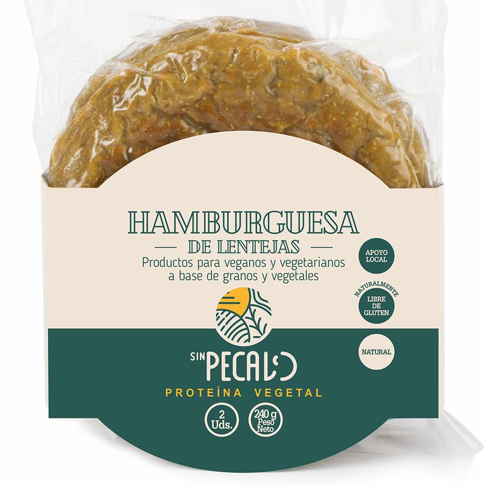 Hamburguesa SINLESS de lenteja (240  gr) img #1