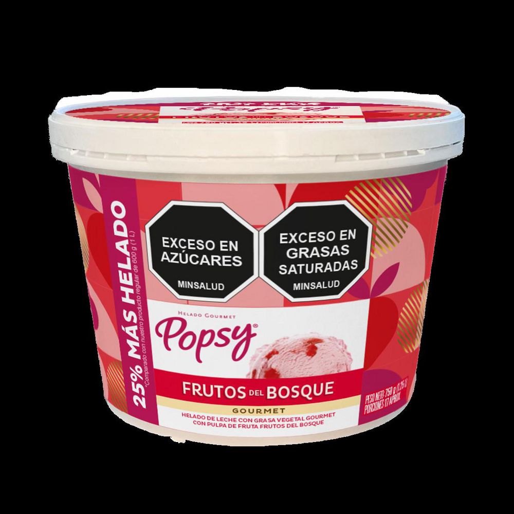Helado POPSY Frutos Del Bosque Gourmet (750  gr) img #2