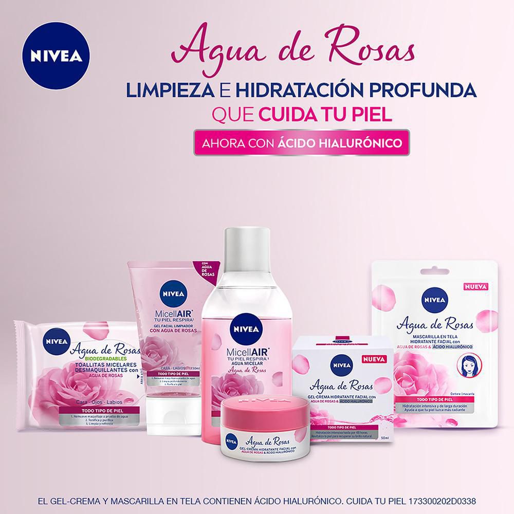 Gel facial NIVEA agua de rosas (150  ml) img #4