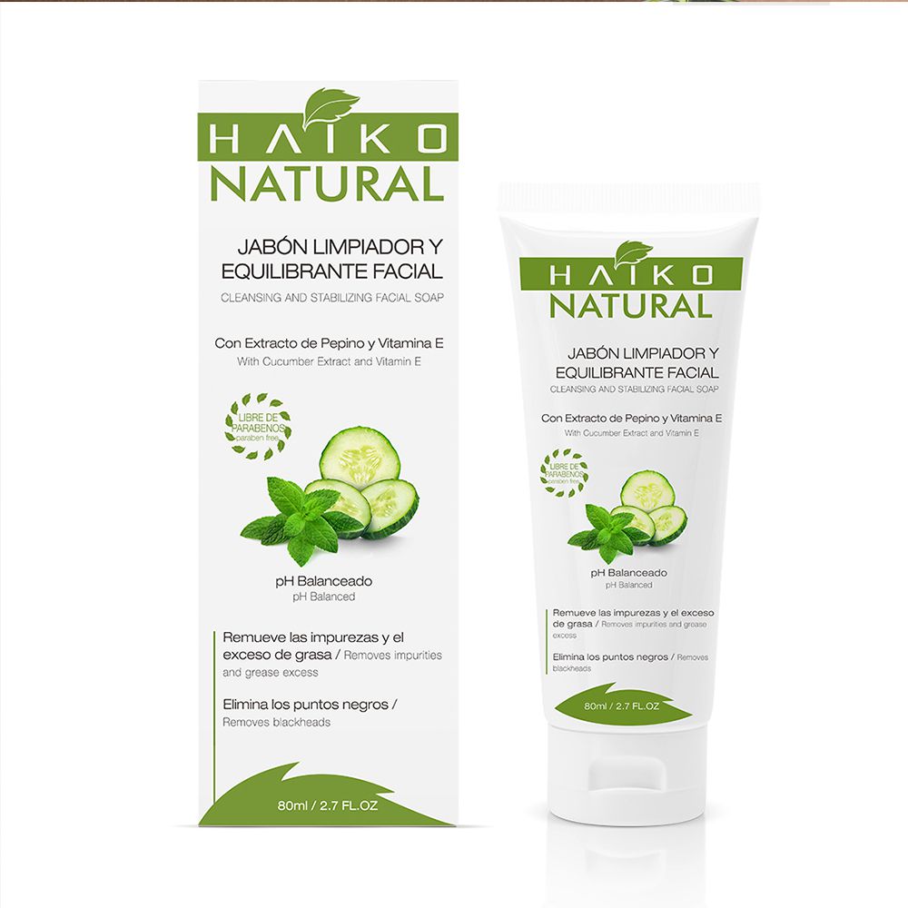 Jabón facial HAIKO gel limpiador equilibrante (80  ml) img #1