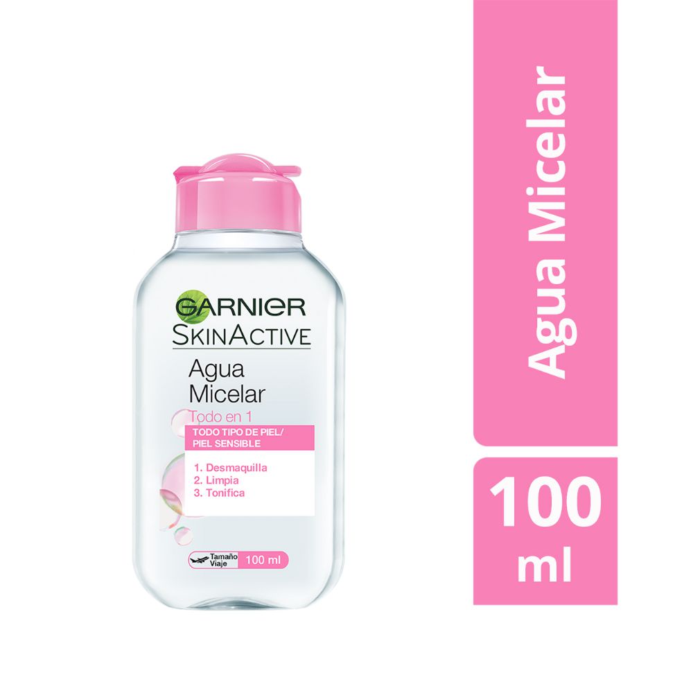 Agua micelar GARNIER SKIN ACTIVE original todo en 1 (100  ml) img #1