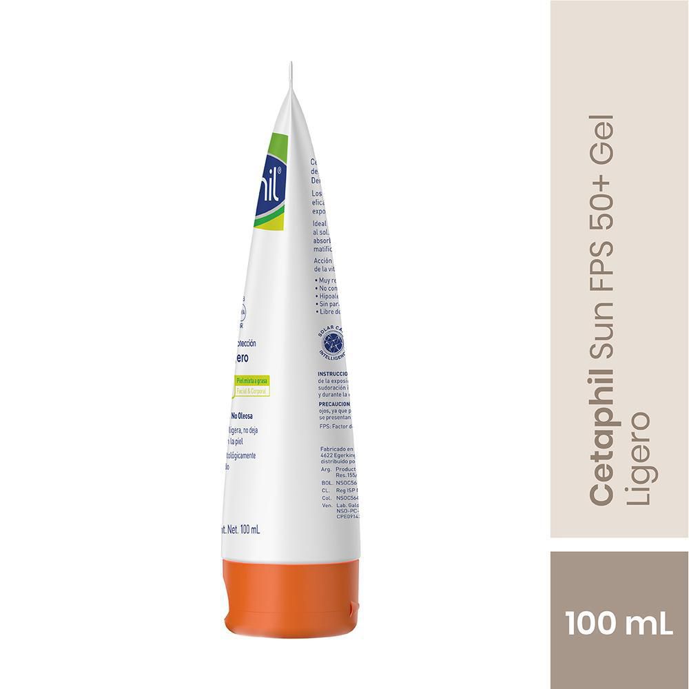 Protector solar CETAPHIL sun gel tubo FPS 50+ (100  ml) img #3
