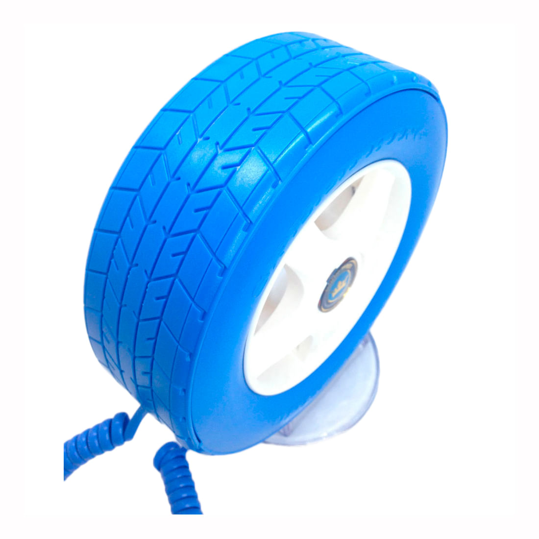 Teléfono Fijo Alámbrico Forma Llanta Led Azul img #3