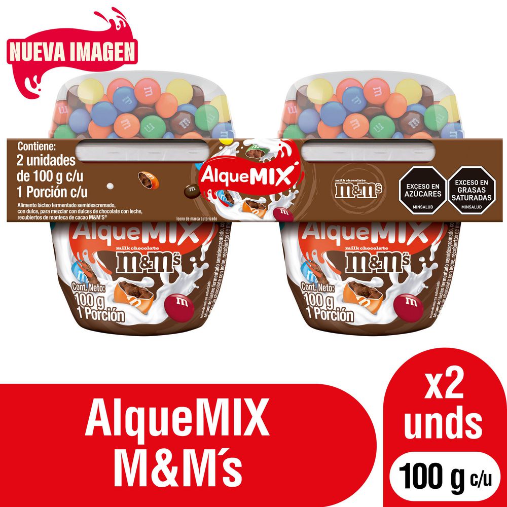 Alimento lácteo AlqueMix con m&m x2 und (200  gr) img #1