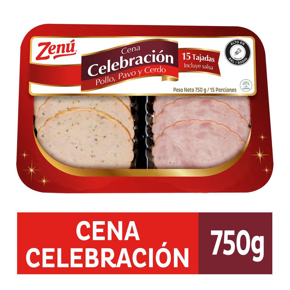 Cena celebración ZENU pollo, pavo y cerdo (750  gr) img #1