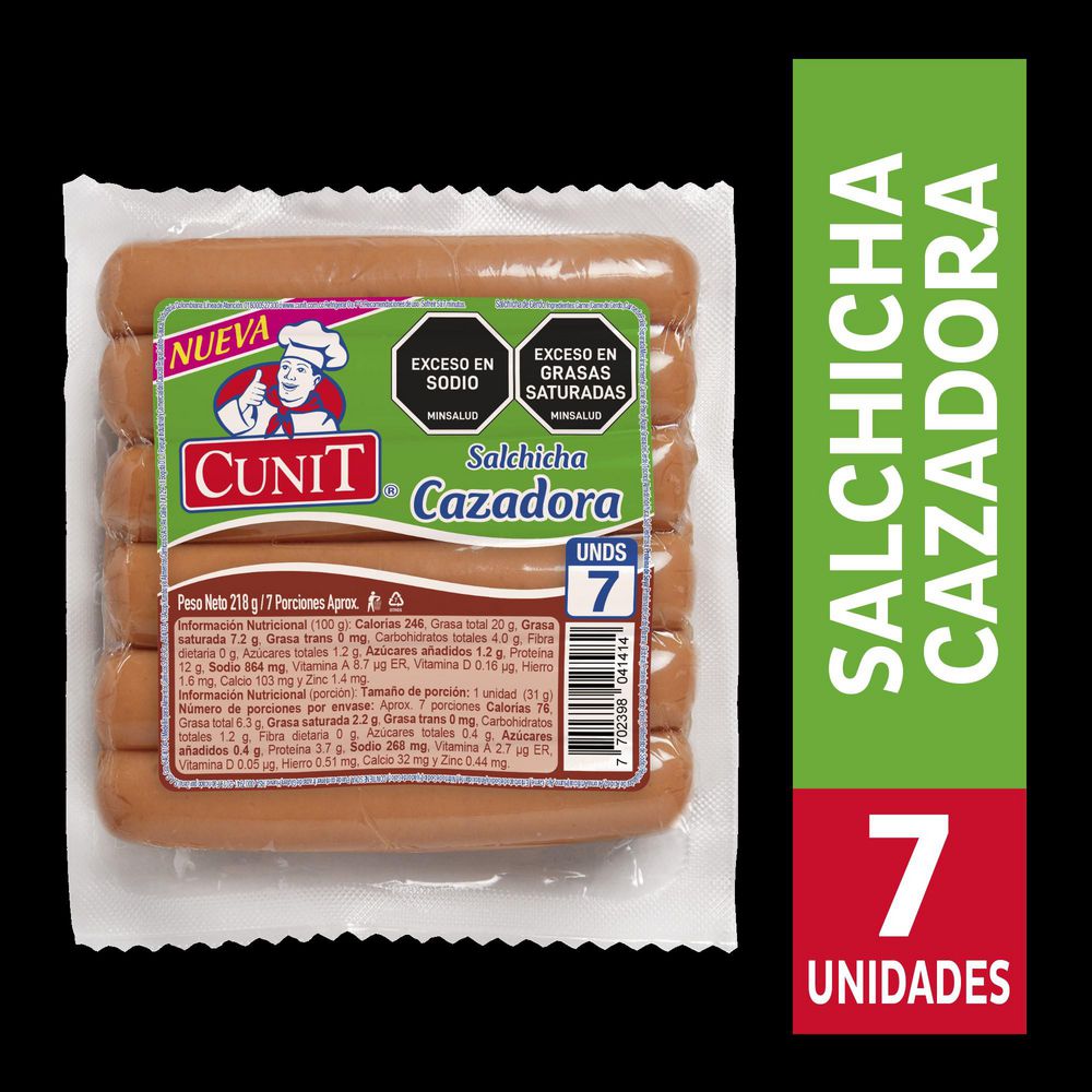 Salchicha CUNIT cazadora x7und (218  gr) img #2