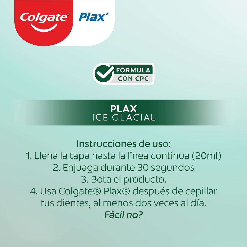 Enjuague bucal COLGATE plax soft mint (250  ml) img #7