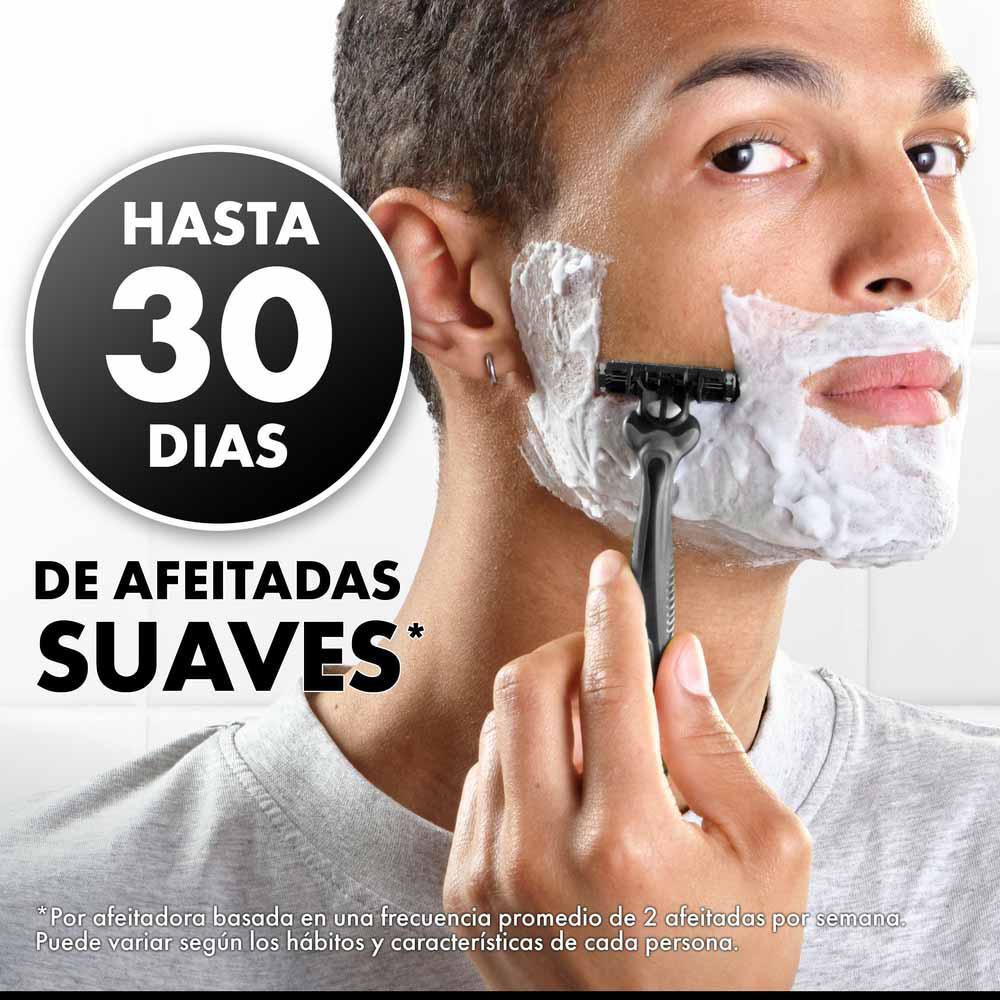 Máquina de afeitar GILLETTE prestobarba3 carbón activado (4  und) img #4