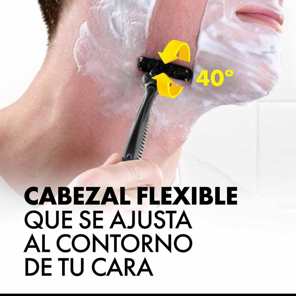 Máquina de afeitar GILLETTE prestobarba3 carbón activado (4  und) img #6