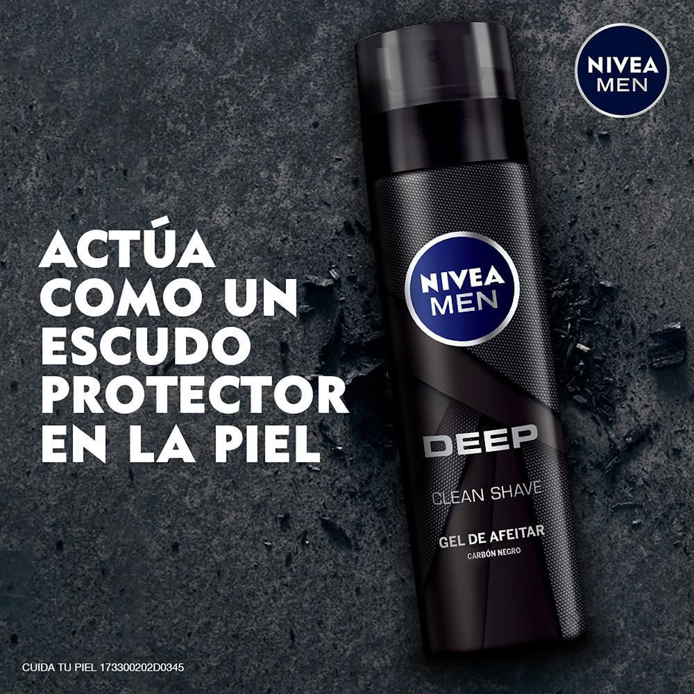 Gel de afeitar NIVEA men deep carbón (200  ml) img #3