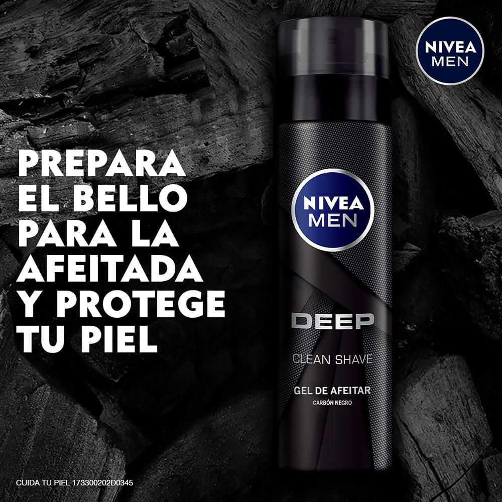 Gel de afeitar NIVEA men deep carbón (200  ml) img #4