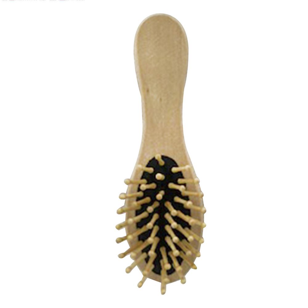 Cepillo cosmético DAYL de cabello de madera bambú (1  und) img #1