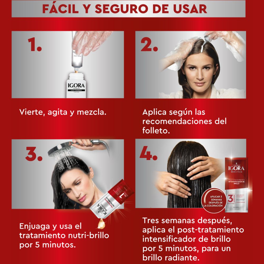 Tinte para cabello IGORA BRILLANCE canela sensacional (2  und) img #5