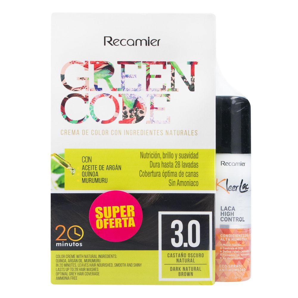Tinte para cabello GREEN CODE kit (1  und) img #1