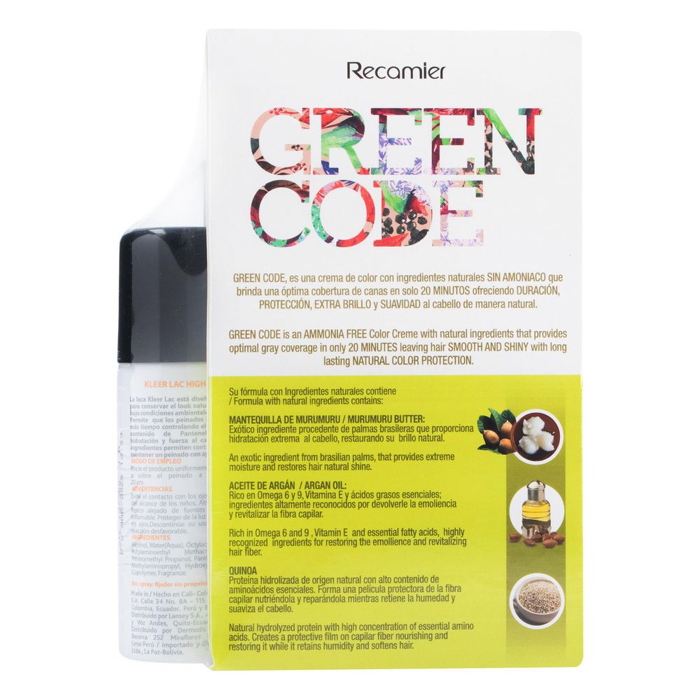 Tinte para cabello GREEN CODE kit (1  und) img #5
