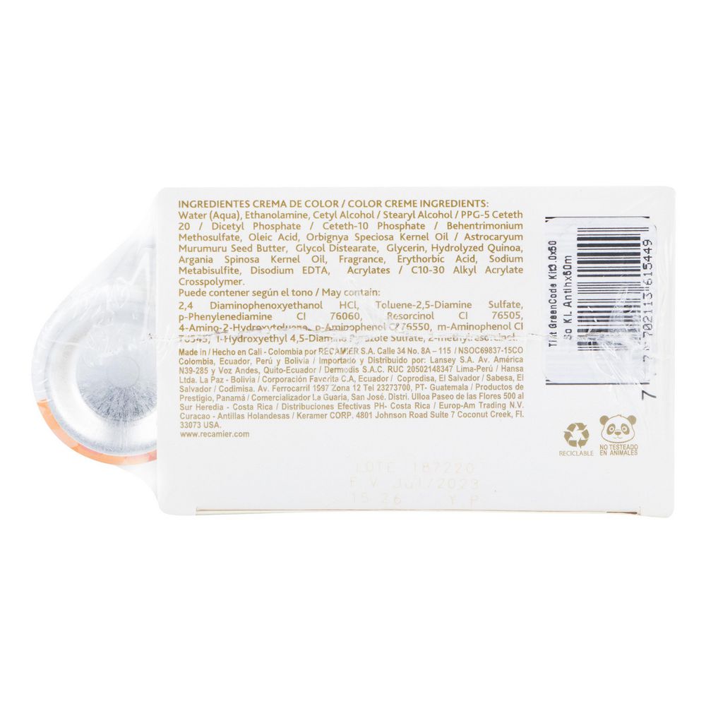 Tinte para cabello GREEN CODE kit (1  und) img #6