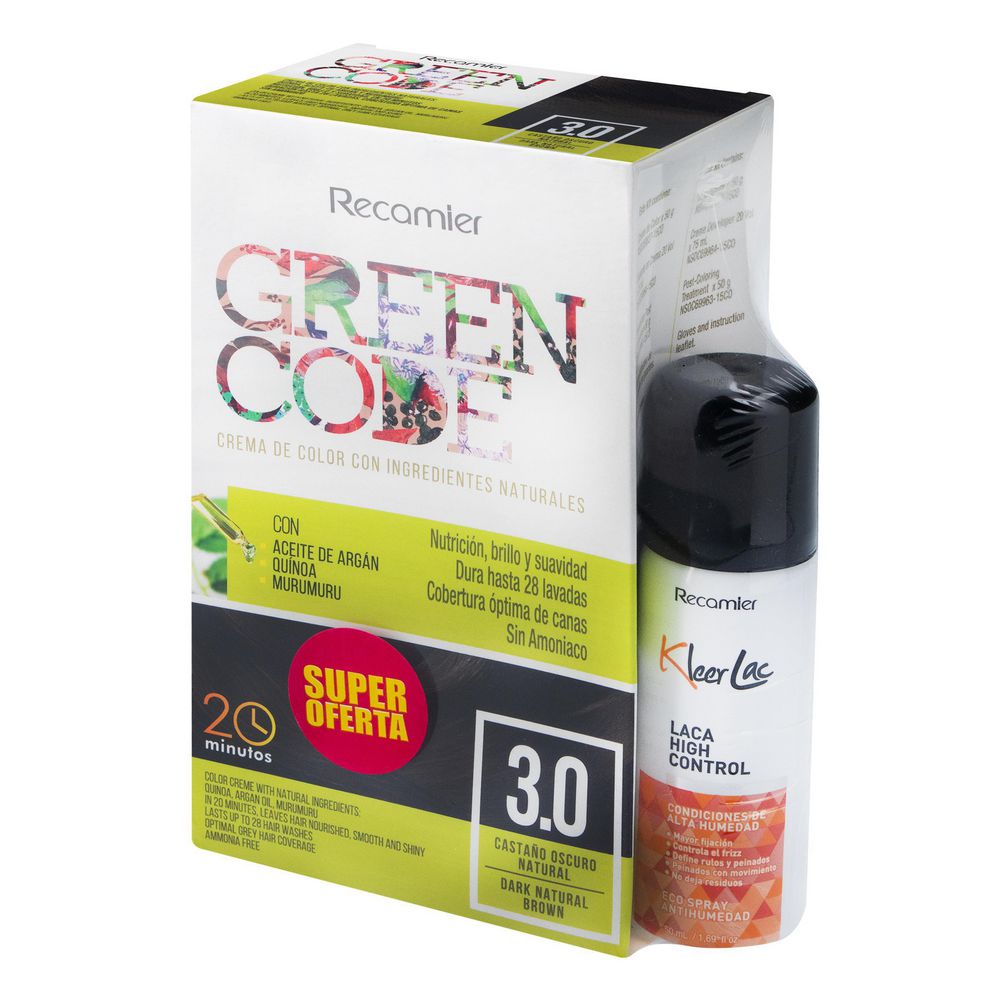 Tinte para cabello GREEN CODE kit (1  und) img #7