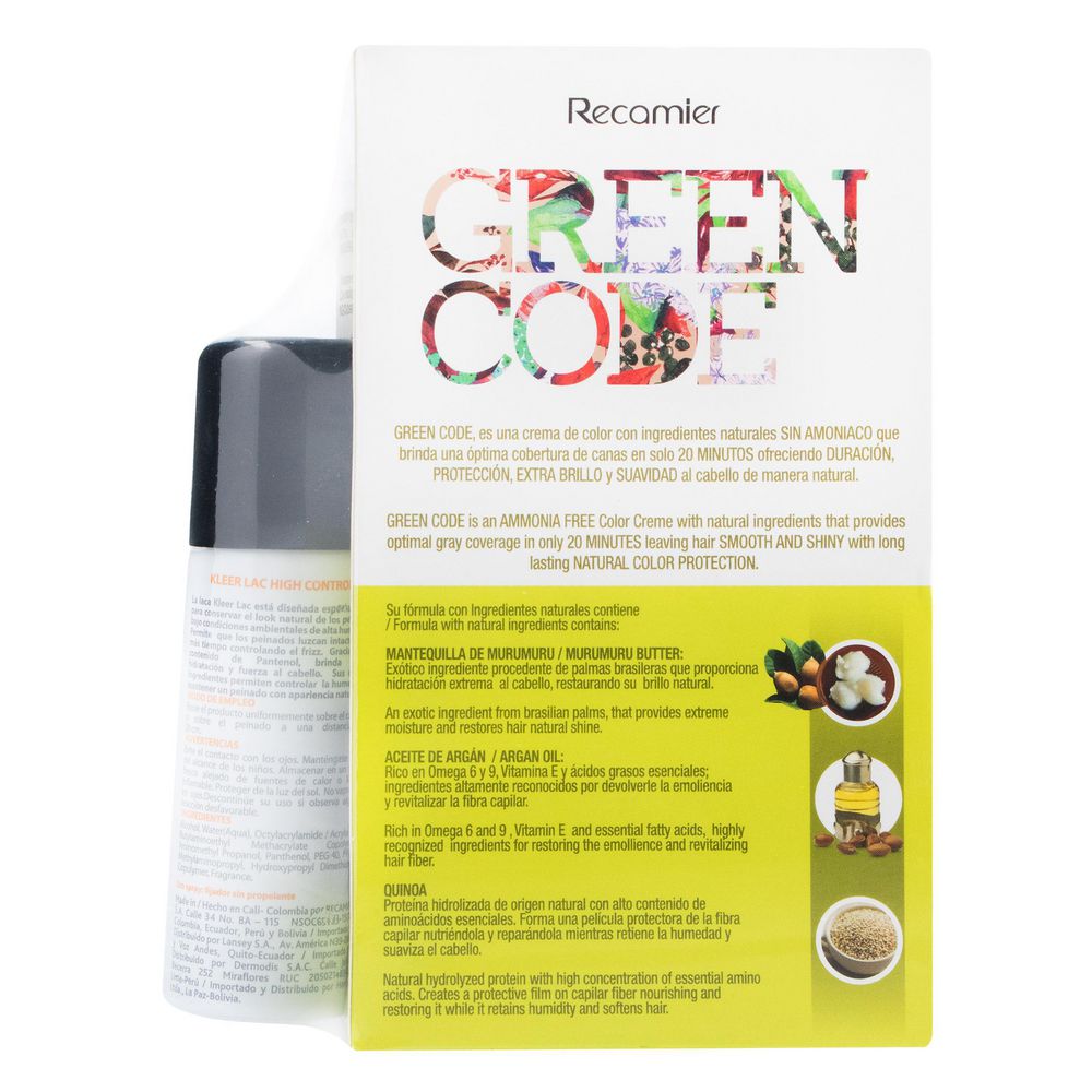 Tinte para cabello GREEN CODE kit (1  und) img #5