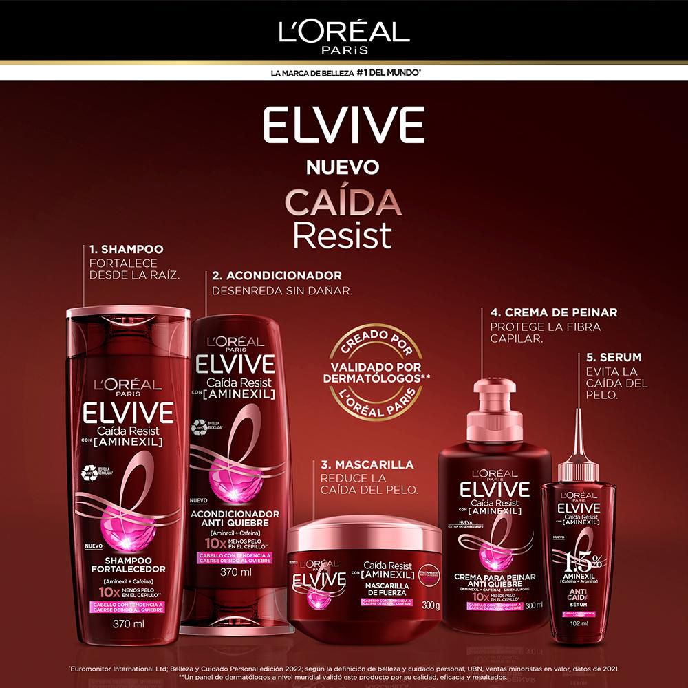 Crema para peinar ELVIVE caída resist aminexil (300  ml) img #6