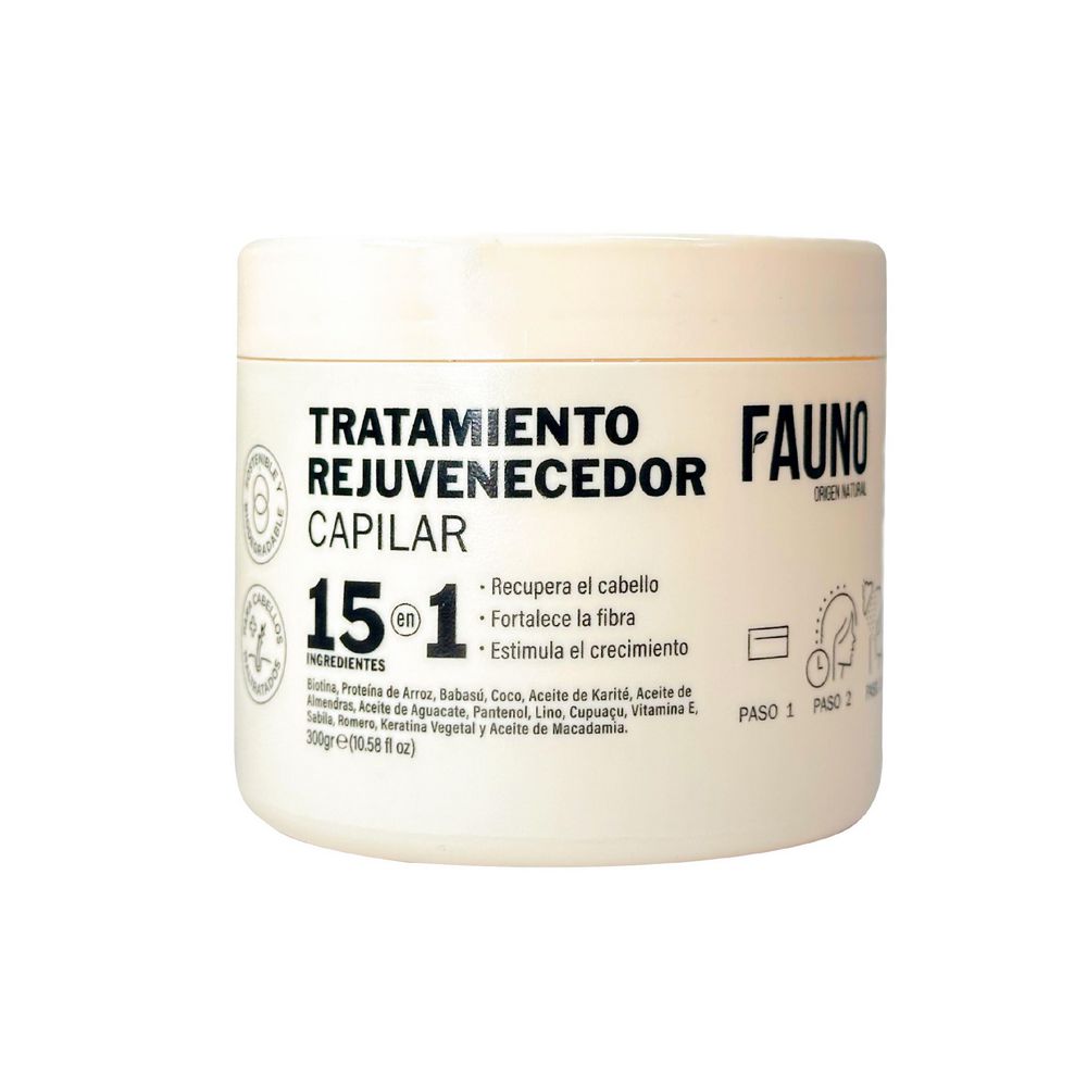 Tratamiento capilar FAUNO  Origen Natural rejuvenecedor capilar (300  gr) img #1