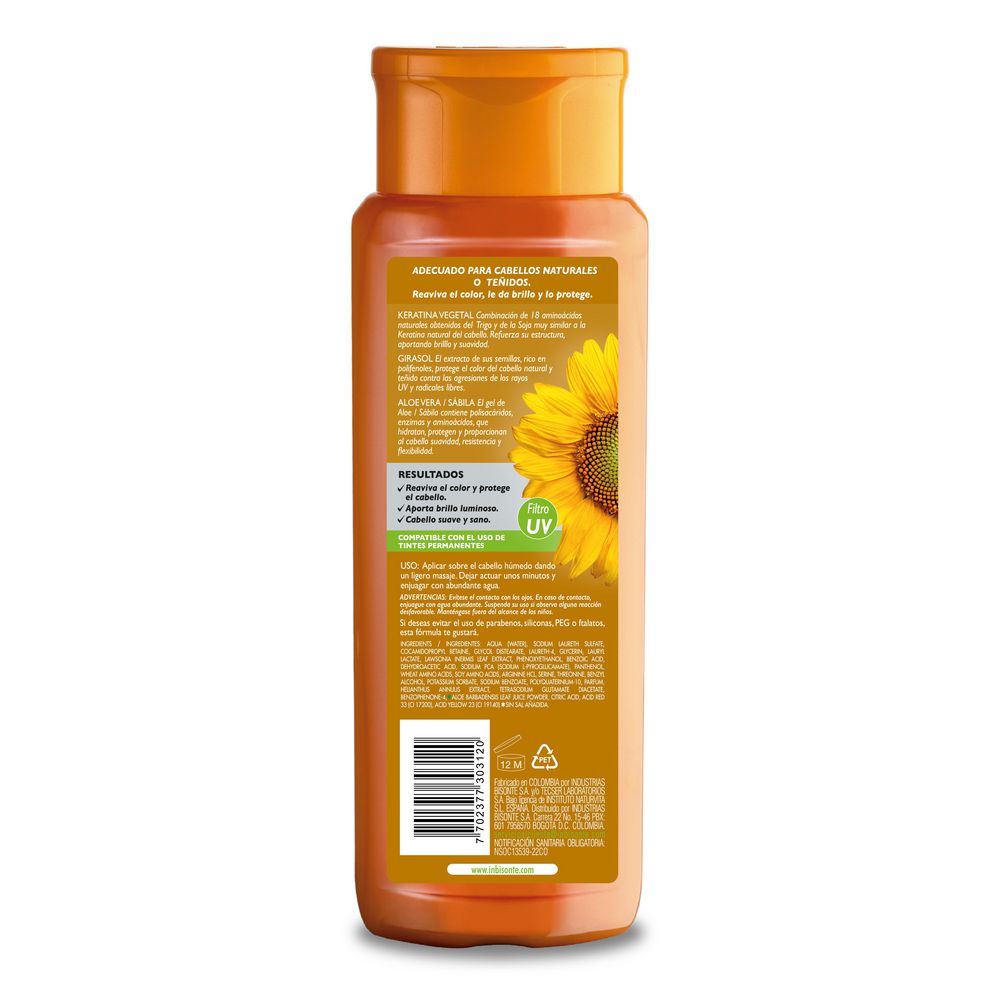 Shampoo NATURALEZA/VIDA para cabellos rubios (300  ml) img #2