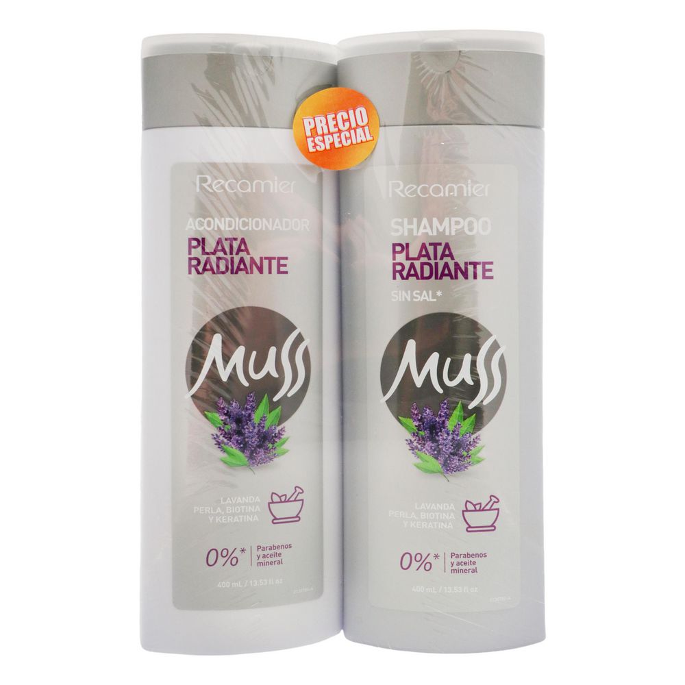Shampoo MUSS plata radiante sin sal (2  UNIDAD) img #1